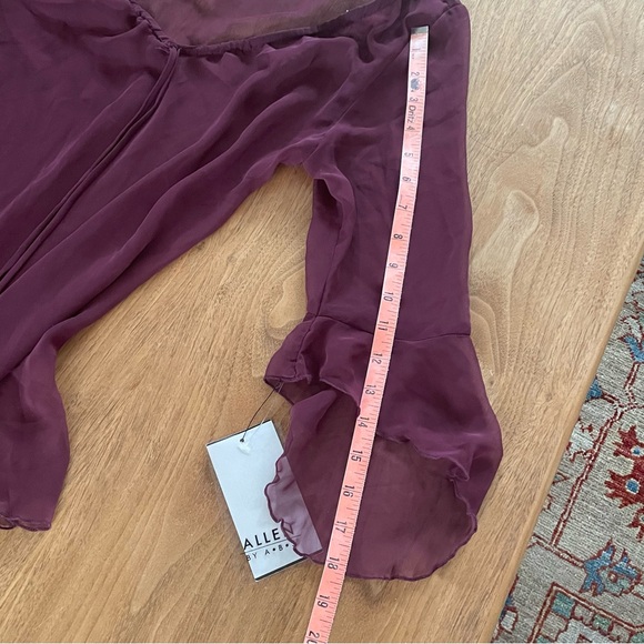 NWT Allen by ABS Sheer top size M - Picture 5 of 12